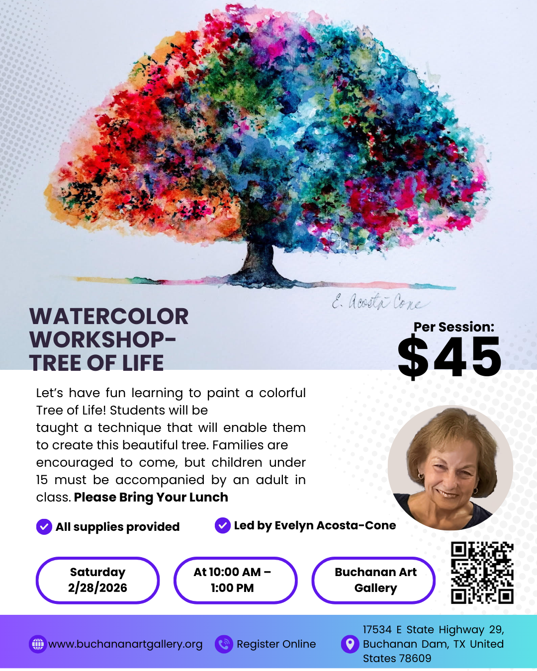 Watercolor Workshop- Tree of Life